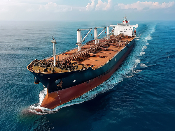 Cargo freighter at sea - Batyr AG global operations